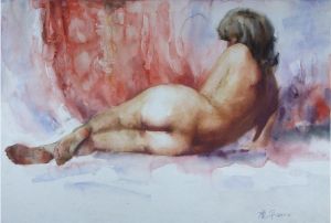 Contemporary Artwork by Zhang Qingping - Nude