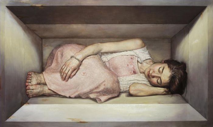 Zhang Xianfei's Contemporary Oil Painting - Sleep in The Daytime