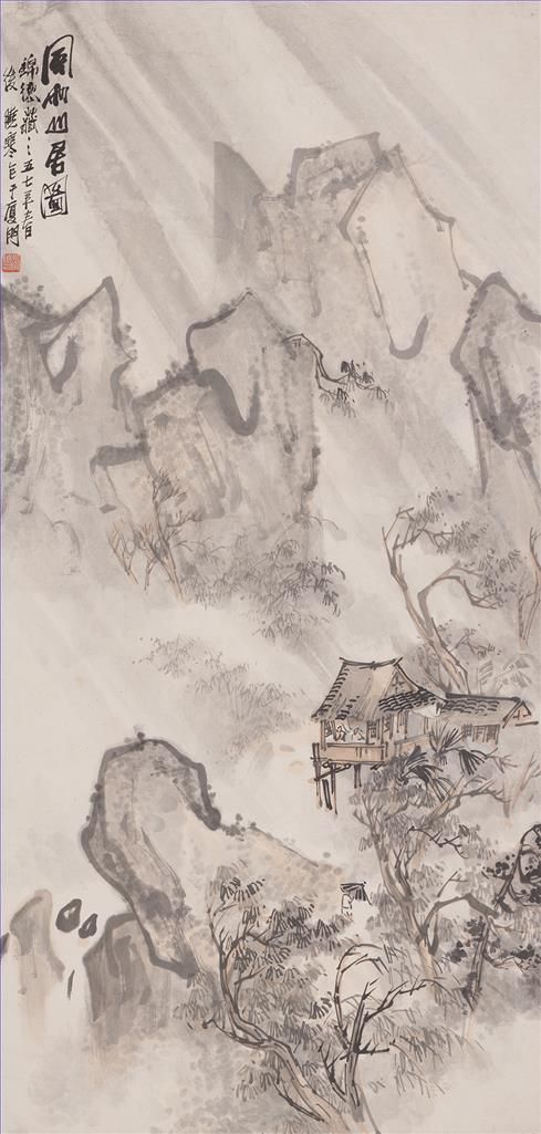 Zhang Xiaohan's Contemporary Chinese Painting - Life in The Mountain