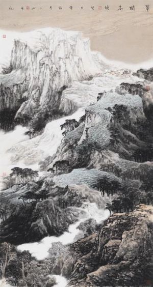 Green on The Mountain Top - Contemporary Chinese Painting Art
