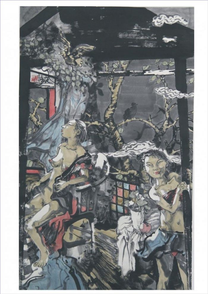 Zhang Zhichao's Contemporary Chinese Painting - The Story of Night