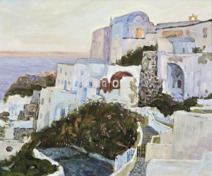 Contemporary Oil Painting - Greek Scenery