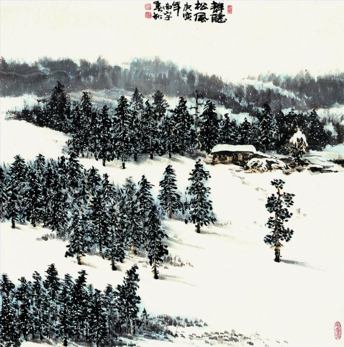 Zhao Chunqiu's Contemporary Various Paintings - The Voice of Pine Trees