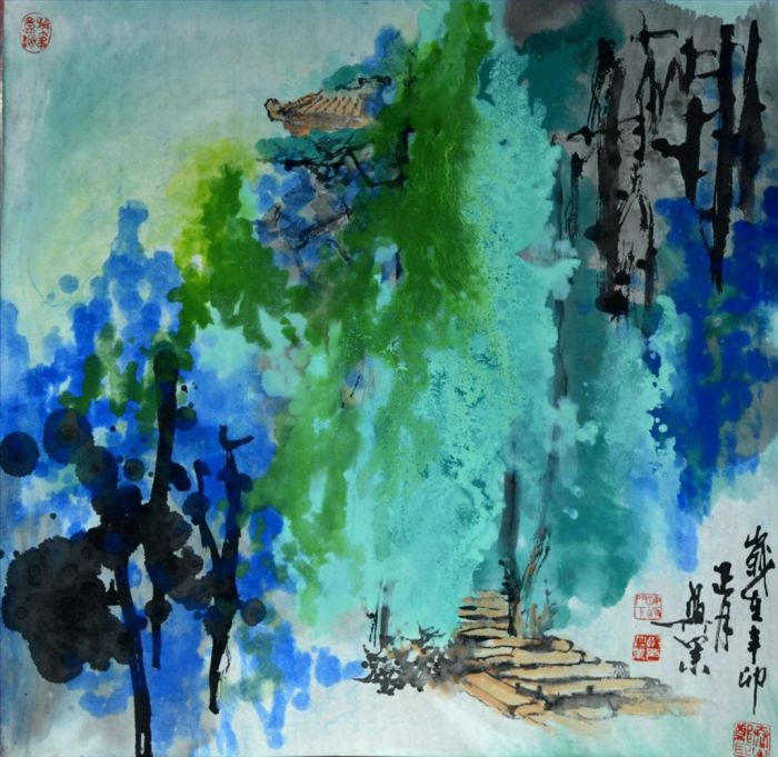 Zheng Xingye's Contemporary Chinese Painting - Deep Into The Alley