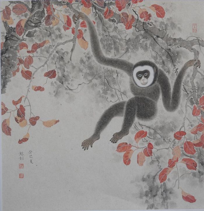 Zhao Yuzhao's Contemporary Chinese Painting - Holy Monkey