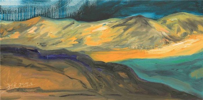 Zhao Zihou's Contemporary Oil Painting - Dreamlike Highland