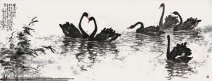Swan Lake - Contemporary Chinese Painting Art