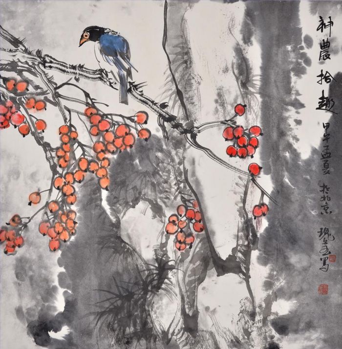 Zheng Guixi's Contemporary Chinese Painting - Painting of Flowers and Birds in Traditional Chinese Style 10