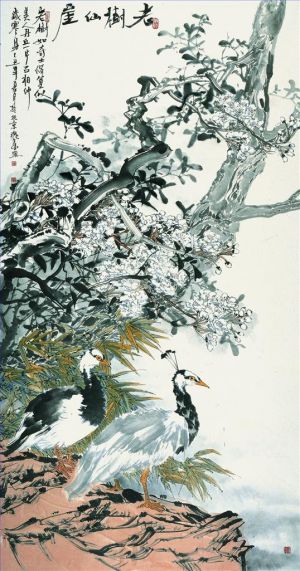 Contemporary Artwork by Zheng Guixi - Painting of Flowers and Birds in Traditional Chinese Style 6