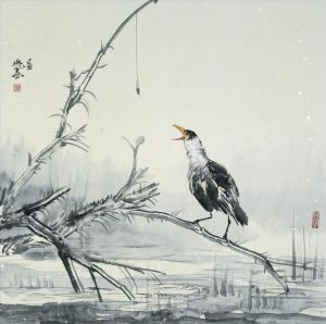 Contemporary Artwork by Zheng Guixi - Painting of Flowers and Birds in Traditional Chinese Style 7