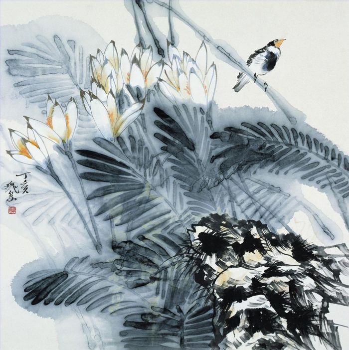 Zheng Guixi's Contemporary Chinese Painting - Painting of Flowers and Birds in Traditional Chinese Style 8