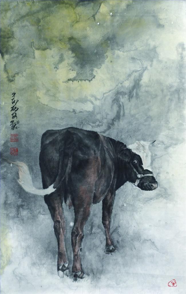 Zheng Bolin's Contemporary Chinese Painting - Turn Round