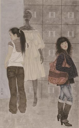 Zheng Meiqiu's Contemporary Oil Painting - New Clothes