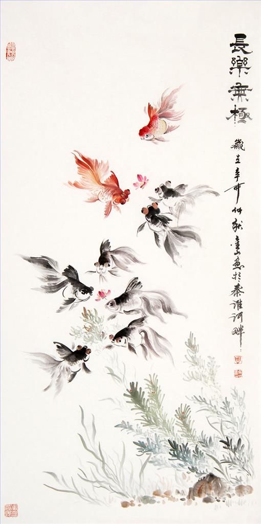 Zhou Jinshan's Contemporary Chinese Painting - Happiness Forever