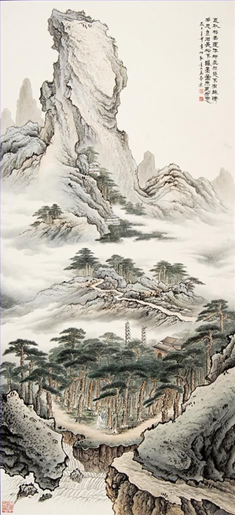 Zhou Jinshan's Contemporary Chinese Painting - Landscape Painting