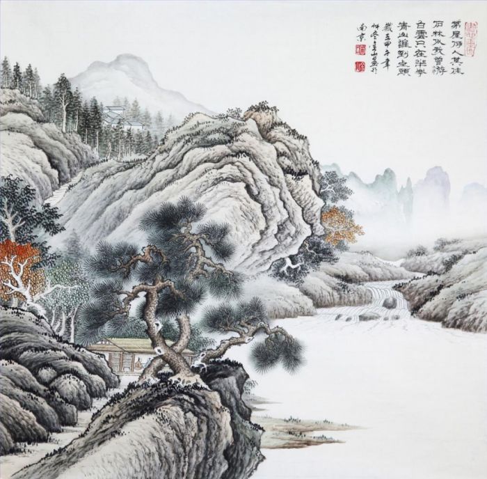 Zhou Jinshan's Contemporary Chinese Painting - Poetic Flovour 2