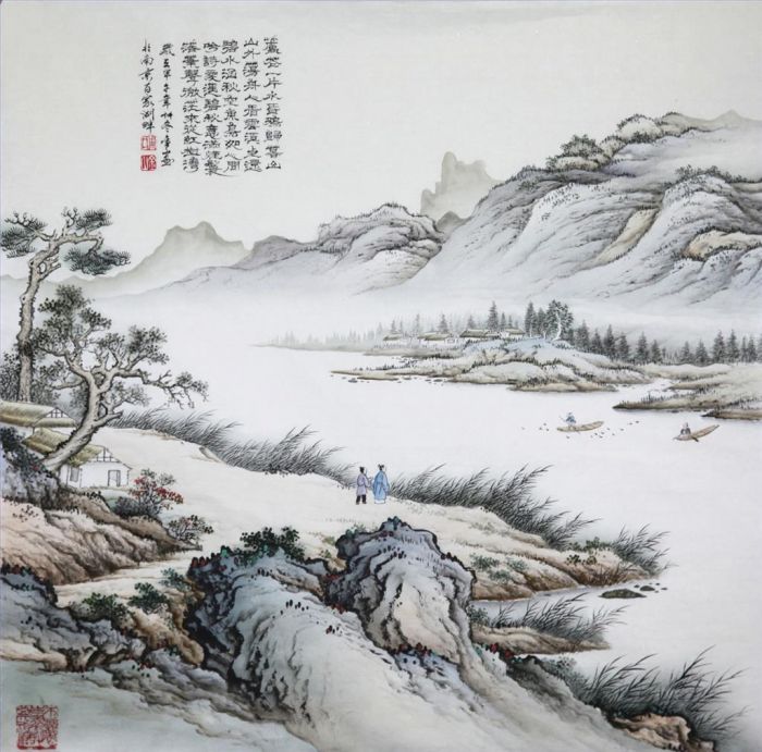 Zhou Jinshan's Contemporary Chinese Painting - Poetic Flovour 4