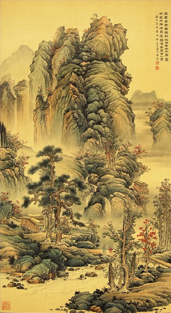 Zhou Jinshan's Contemporary Chinese Painting - Poetic Flovour