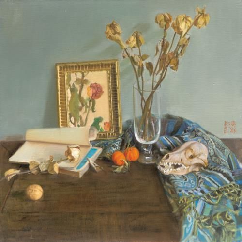 Zhou Qiuyan's Contemporary Oil Painting - Still Life 2