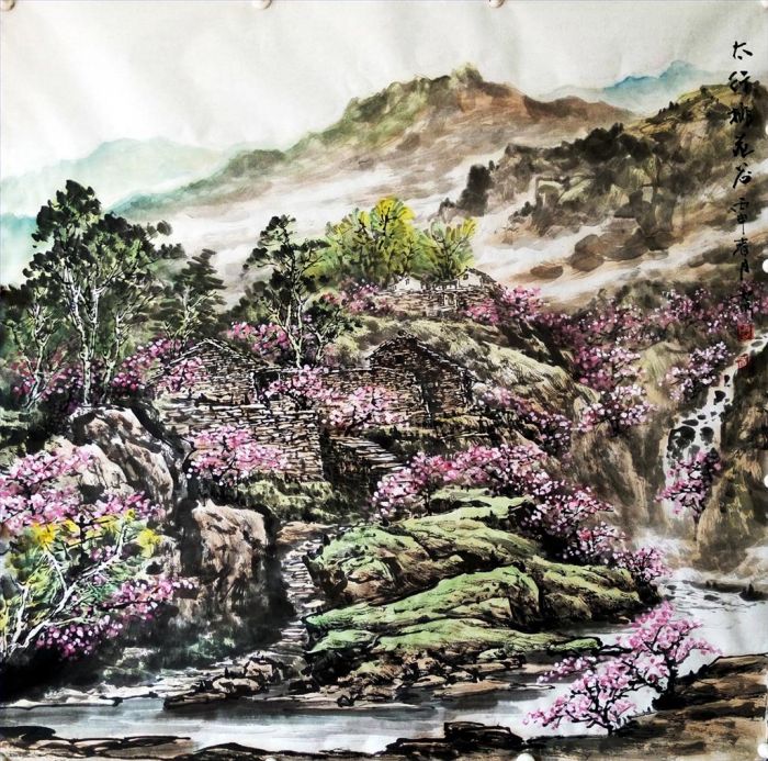 Zhou Rushui's Contemporary Chinese Painting - Landscape 3