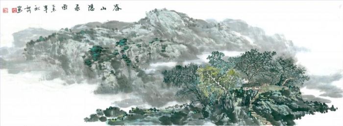Zhou Rushui's Contemporary Chinese Painting - Landscape 7