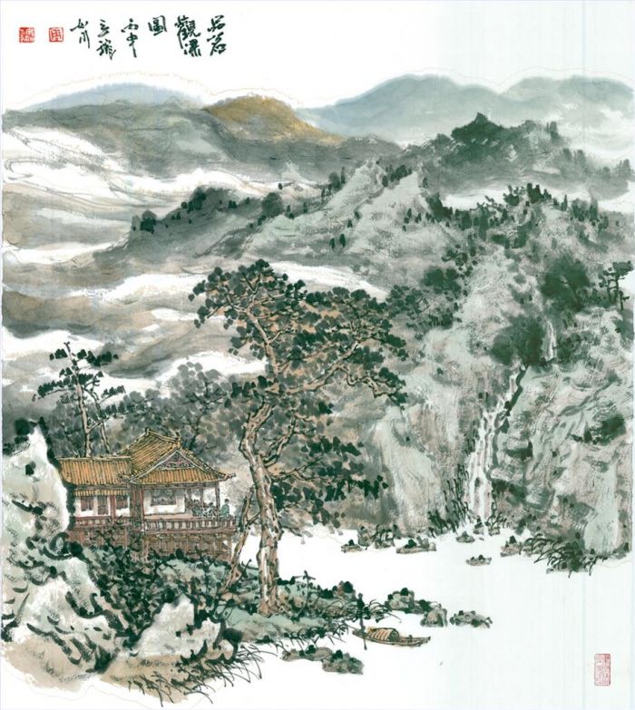 Zhou Rushui's Contemporary Chinese Painting - Landscape 8