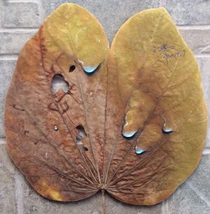 Contemporary Artwork by Zhou Xiaodi - Crystal Leaf