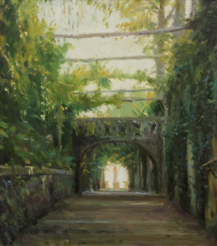 Zhou Xiaosong's Contemporary Oil Painting - Secret Garden