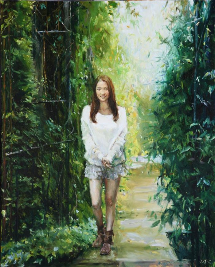 Zhou Xiaosong's Contemporary Oil Painting - The Last Summer Vacation