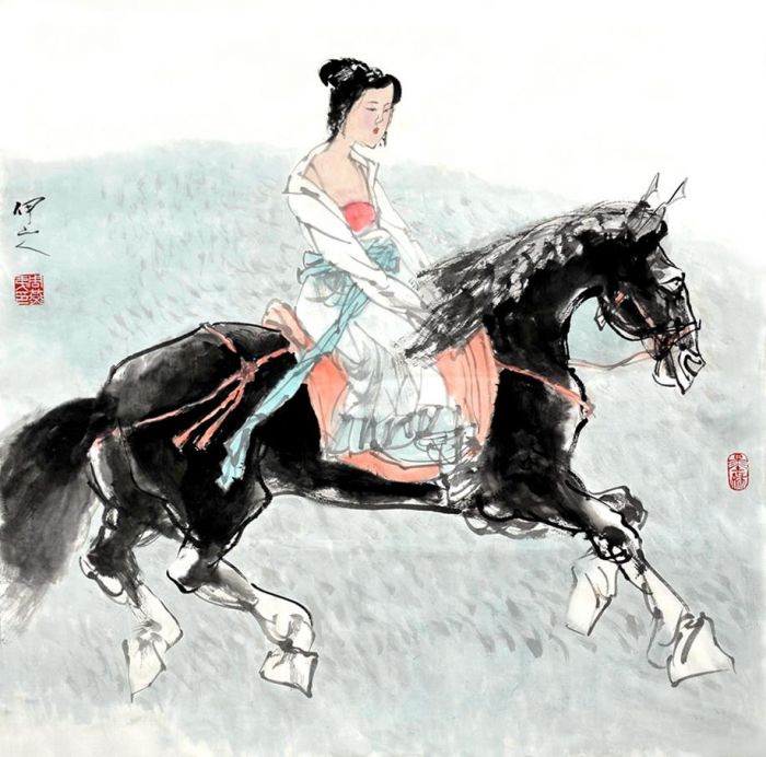 Zhou Yandi's Contemporary Chinese Painting - Spring Tour