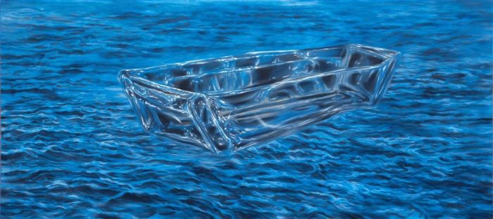 Zhu Hai's Contemporary Oil Painting - Across The Sea