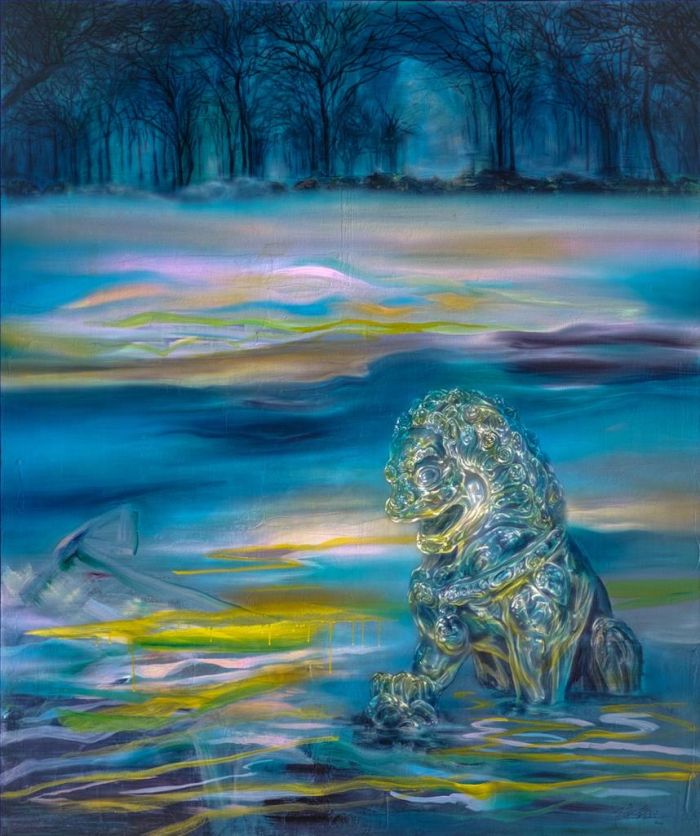 Zhu Hai's Contemporary Oil Painting - Midnight