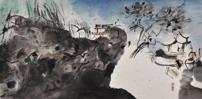 Zhu Pengfei's Contemporary Chinese Painting - Story of The West Garden