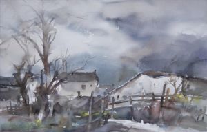 Misty Rain - Contemporary Various Paintings Art