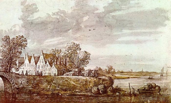 Aelbert Cuyp Oil Painting - Landscape 1640