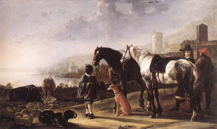Aelbert Cuyp Oil Painting - The Negro Page