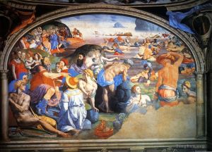 Artist Agnolo Bronzino's Work - Agnolo The Crossing Of The Red Sea