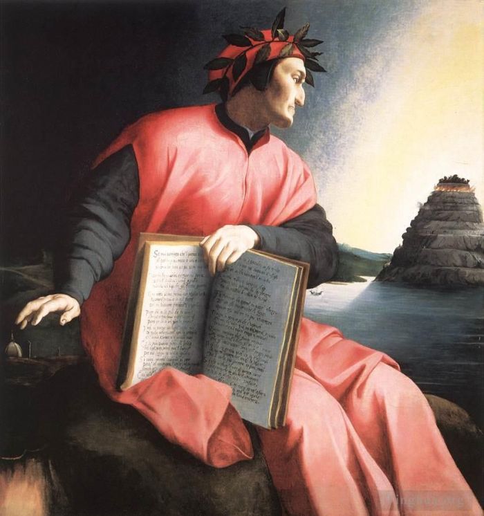 Agnolo Bronzino Oil Painting - Allegorical Portrait Of Dante