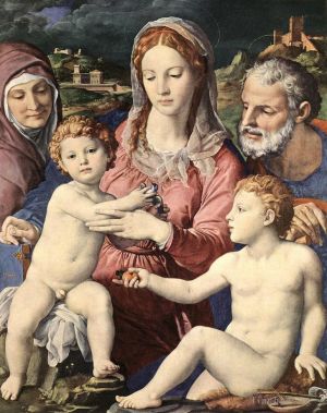 Artist Agnolo Bronzino's Work - Holy family