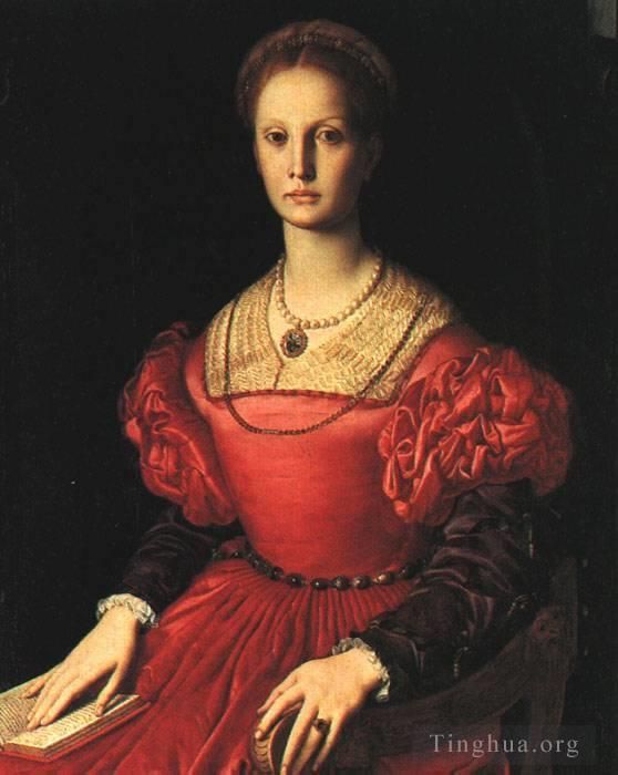 Agnolo Bronzino Oil Painting - Lucrezia Panciatichi