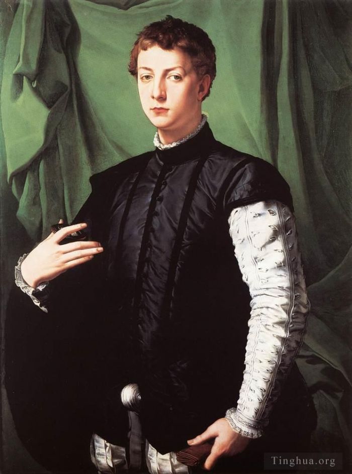 Agnolo Bronzino Oil Painting - Portrait of Ludovico Capponi