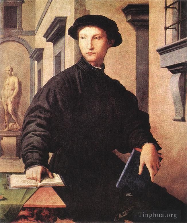 Agnolo Bronzino Oil Painting - Ungolio Martelli