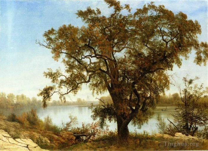 Albert Bierstadt Oil Painting - A View from Sacramento