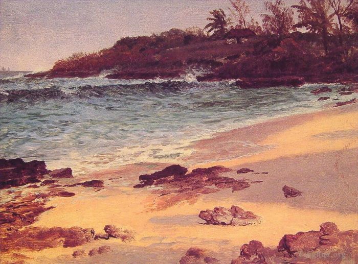 Albert Bierstadt Oil Painting - Bahama Cove