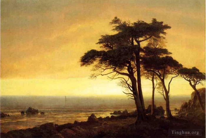 Albert Bierstadt Oil Painting - California Coast