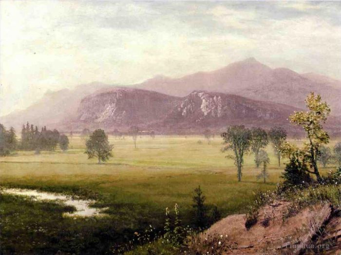 Albert Bierstadt Oil Painting - Conway Meadows New Hampshire