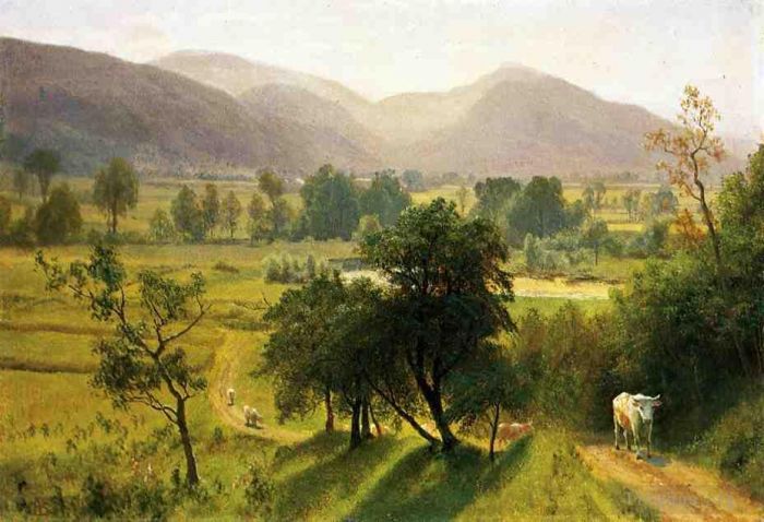 Albert Bierstadt Oil Painting - Conway Valley New Hampshire