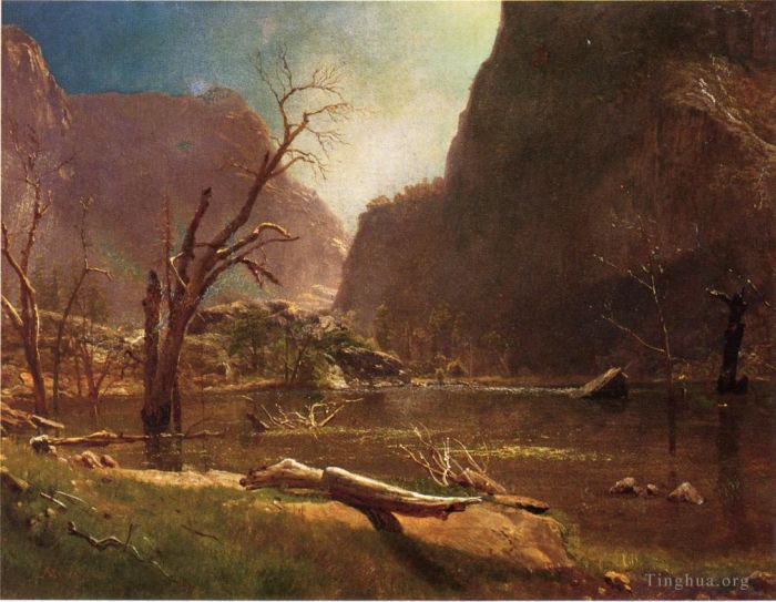 Albert Bierstadt Oil Painting - Hatch Hatchy Valley Califrnia