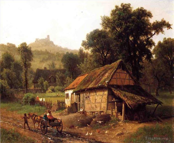 Albert Bierstadt Oil Painting - In the Foothills
