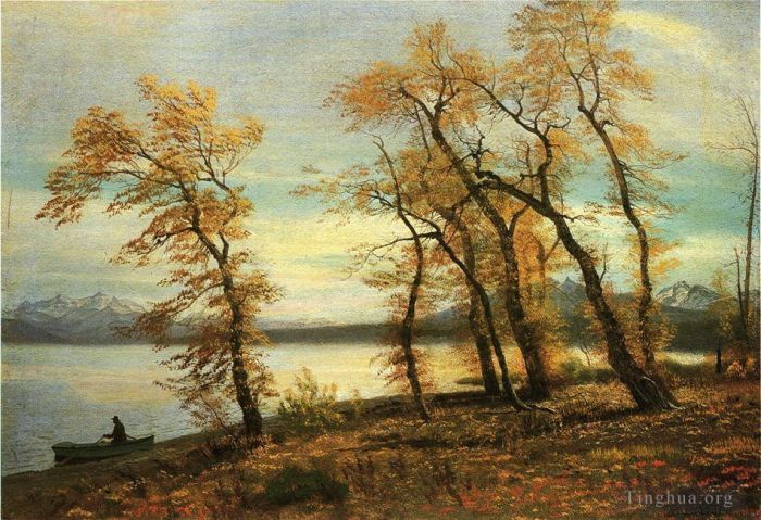 Albert Bierstadt Oil Painting - Lake Mary California